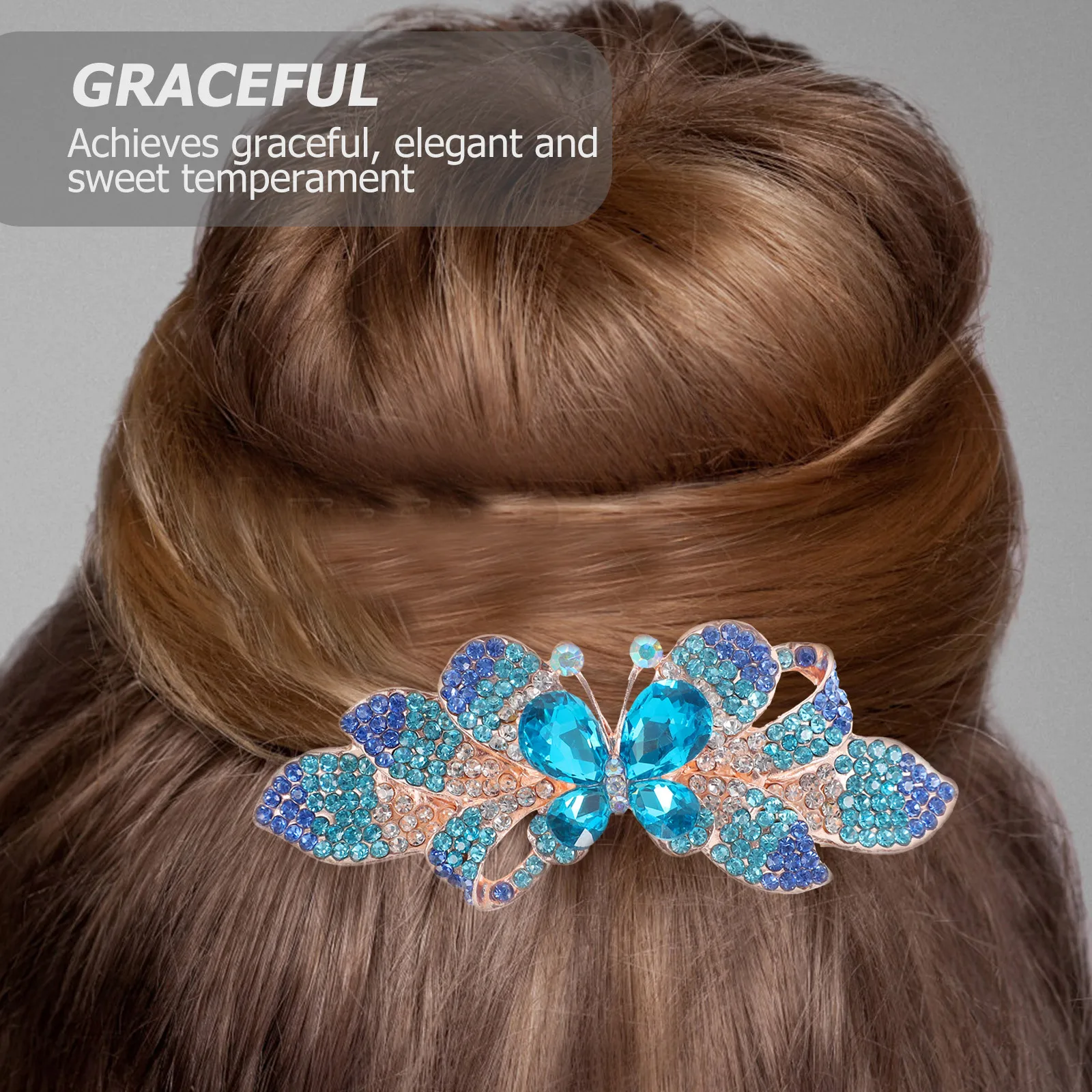 

Металлические заколки для волос со стразами для густых волос, стильные блестящие аксессуары, весенняя праздничная одежда, заколки со стразами