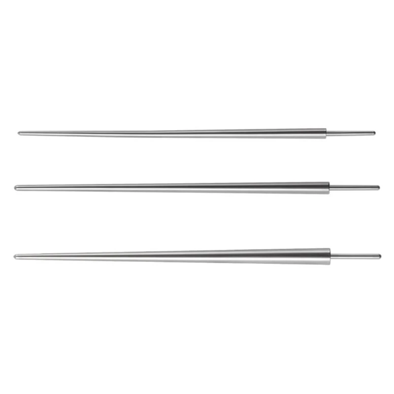  14G/16G/18G Taper Insertion Pin for Nose Ear Pack of 3 Steel Taper Insertion Pin