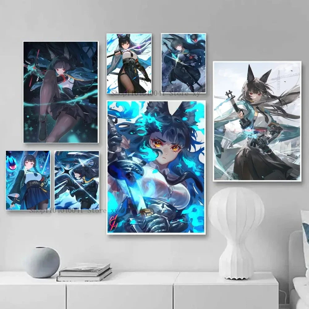 1PC Hoshimi Miyabi Zenless Zone Zero Game Poster Paper Print Home Living Room Bedroom Entrance Bar Restaurant Cafe Art