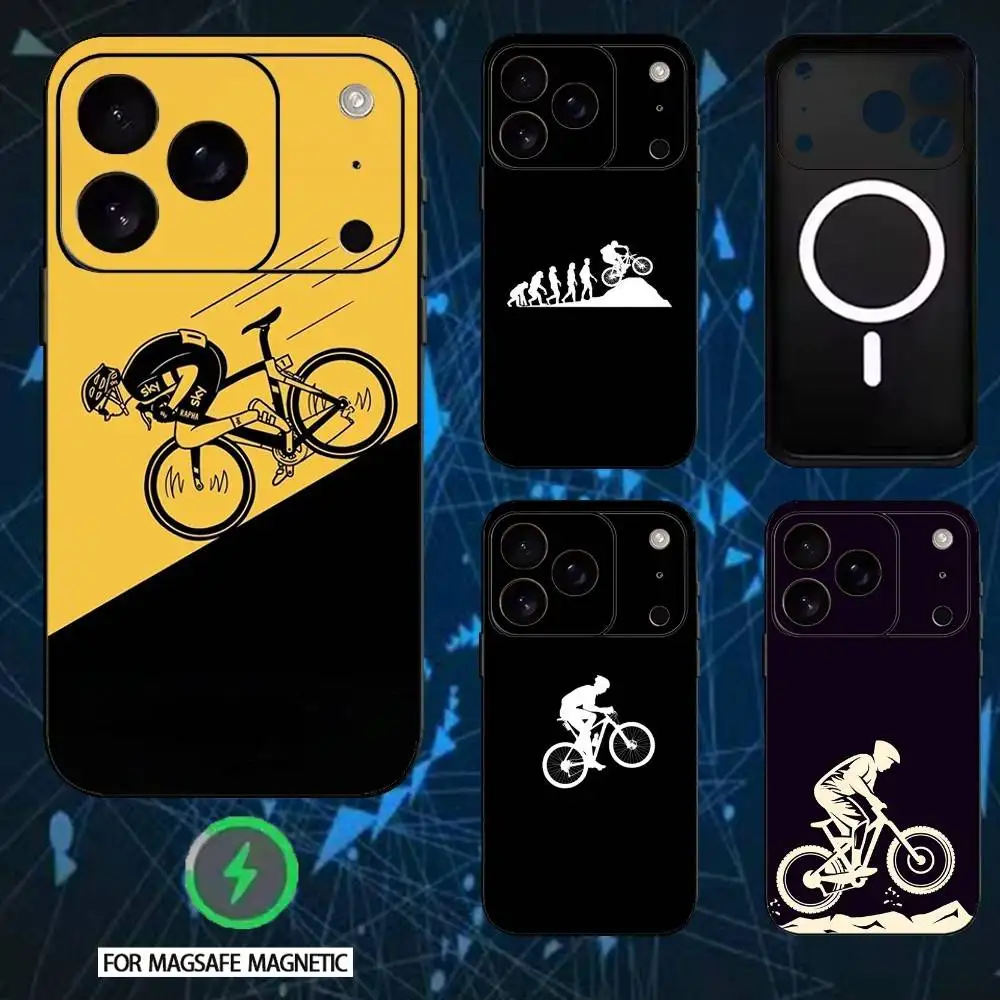 

Bicycle movement pattern Phone Case For iPhone 17,16,15,14,13,12,Plus,Pro,Max for Magsafe Magnetic Wireless Charging
