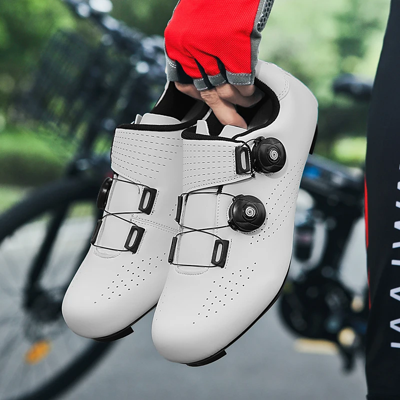 

Cycling Sneaker MTB Men Sport Road Bike Boots Flat Racing Speed Sneakers Trail Mountain Bicycle Footwear Spd Pedal Cycling Shoes