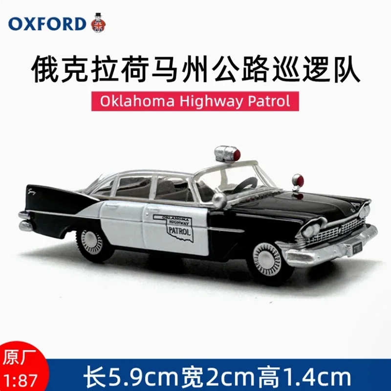 أكسفورد سبيكة 1/87 مقياس أوكلاهوما الطريق السريع دورية الكلاسيكية نموذج سيارة جمع عرض لعبة مزخرفة هدية