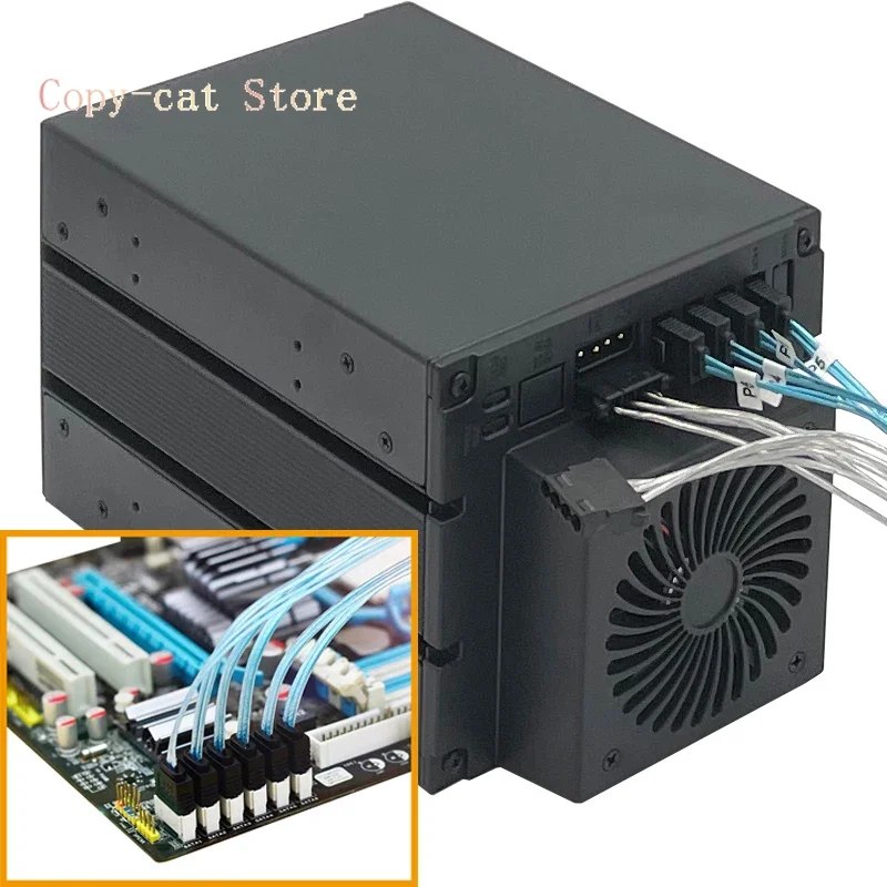 Three optical drive 4 disk hard disk cage SAS with backplane 12G chassis expansion hard disk hot swap module SFF8643