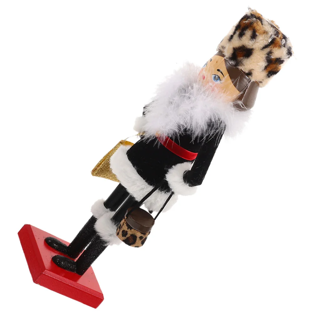 

Ladies Nutcracker Home Decor Christmas Lady Puppet Holiday Ornament Female Wood Decoration