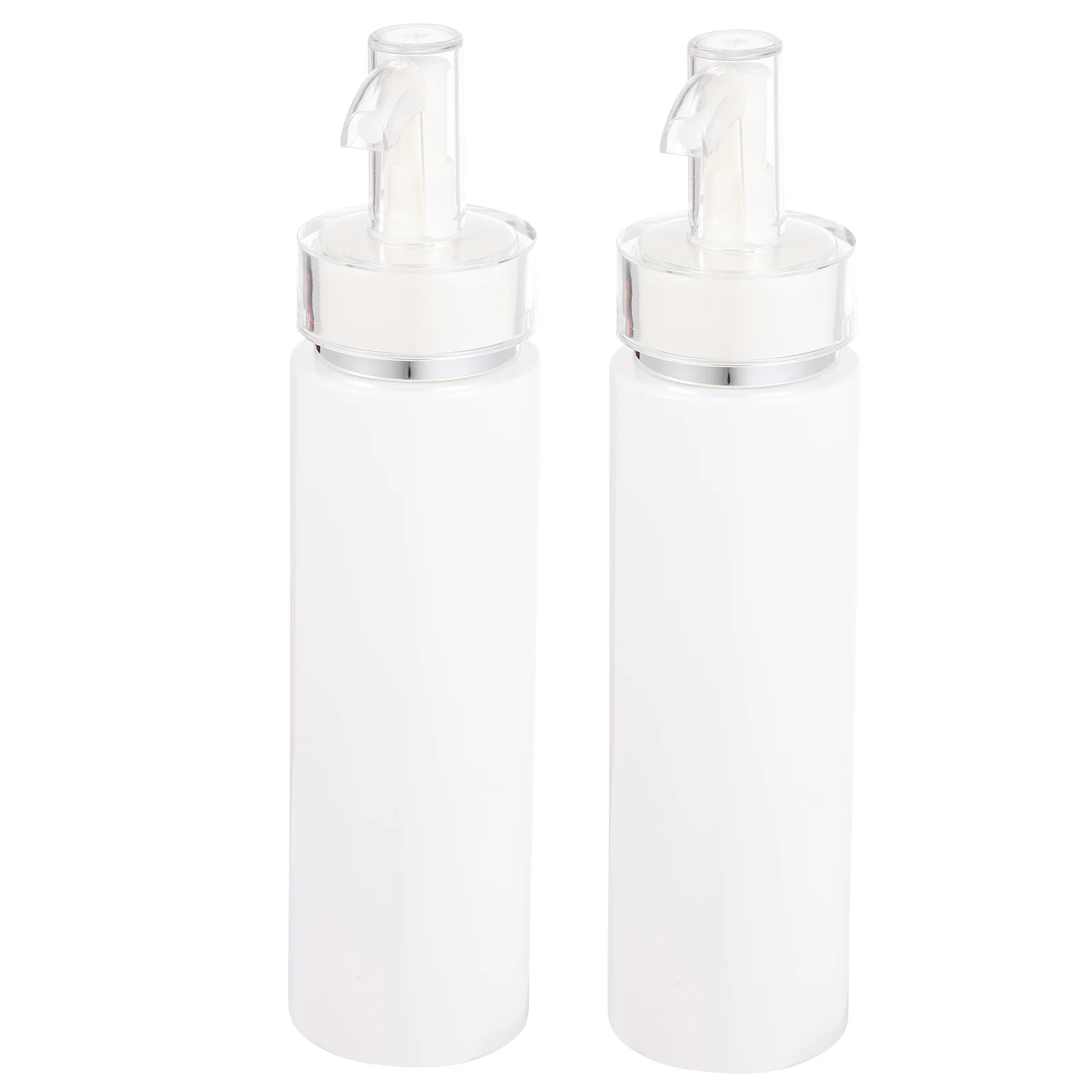 

2pcs PET Lotion Bottle Pump Acrylic Travel Toiletries Refillable Shampoo Container 200ml White Storage Bottle Reusable
