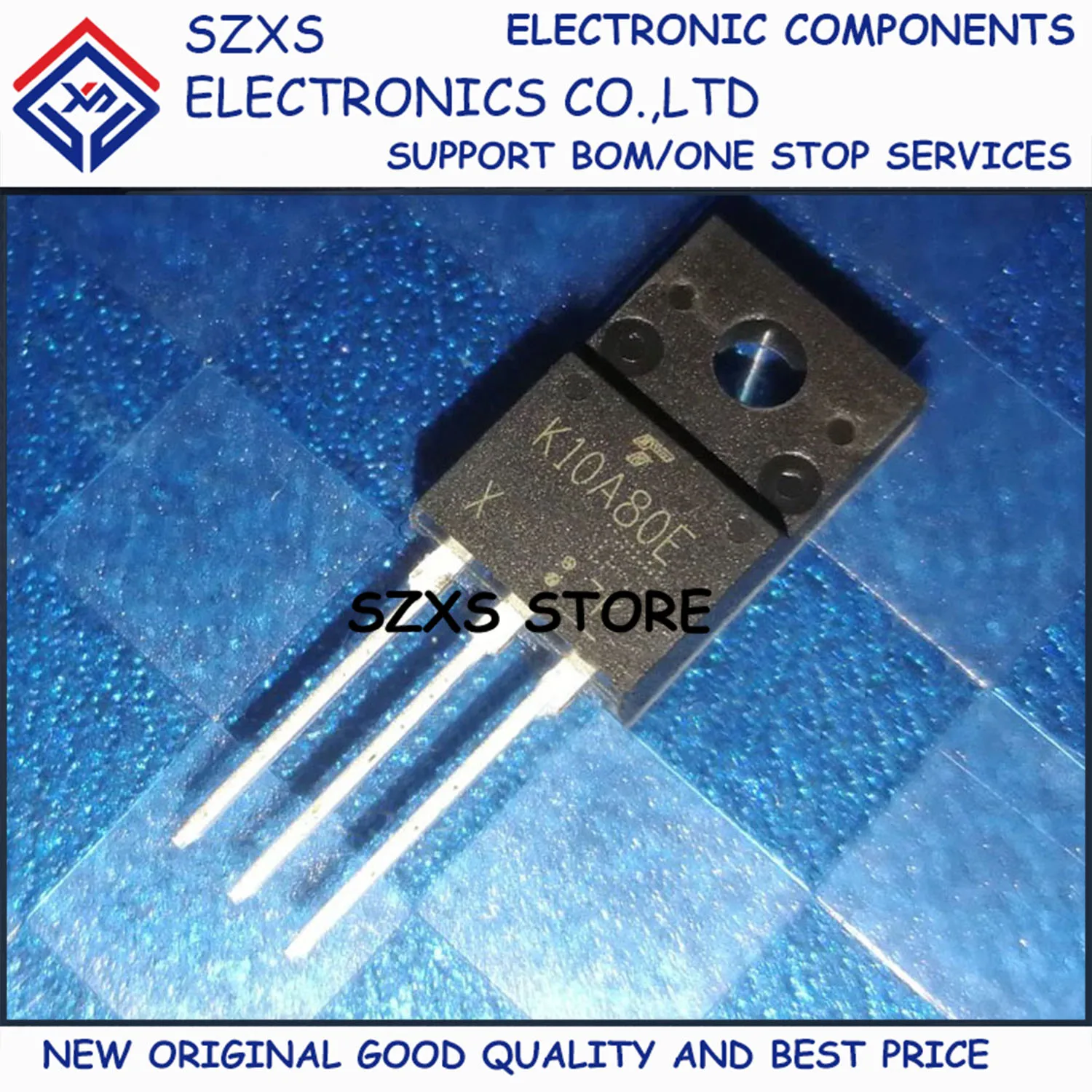 

New Original 10Pcs K10A80E TK10A80E TO-220F 800V 10A MOSFET Field-effect Transistor In Stock Electronic Components Good Quality