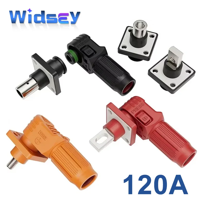 

120A Single Core Energy Storage Terminal Plug Converter Cabinet Connector Photovoltaic Energy Storage Cabinet Battery Connection