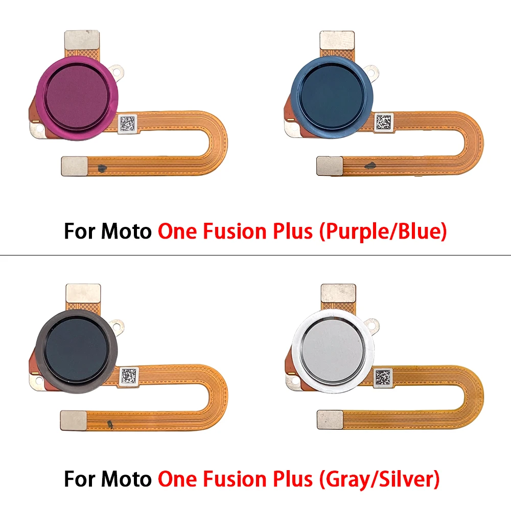 Fingerprint Reader Touch ID Sensor Return Key Home Button Flex Cable For Moto One Fusion Plus G 5G Plus