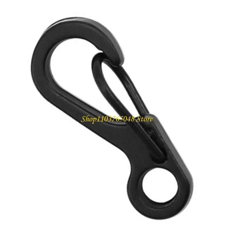 R53E 10Pcs Aluminum Alloys Small Carabiner Clip Spring Keyring Hook for Camping Traveling Hiking Keychains Enduring