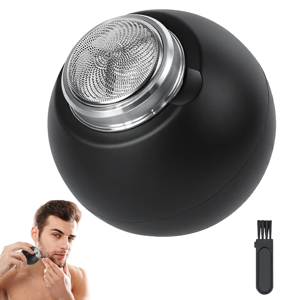 

Spherical Electric Shaver for Men, Mini Portable Razor, USB Charging Shavers for Home and Travel, Waterproof and Easy Cleaning
