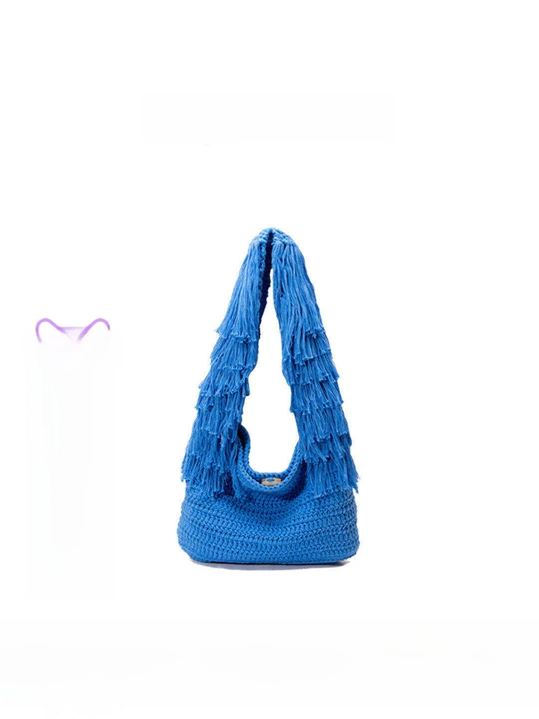 Original HELLOWIN Handwoven Large Capaci Women's oulder Bag Soft Fabric n Tassel Design Travel Casual Faion Bag