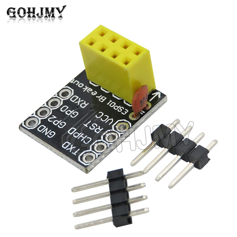 Плата адаптера ESP01/01S Адаптер макетной платы ESP8266 ESP01 ESP01S без пайки