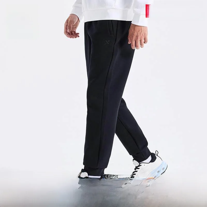 

Мужские трикотажные тренировочные брюки XTEP для фитнеса и спорта, длинные, тонкие, со средней посадкой, хлопок/полиэстер, коллекция Весна 2026