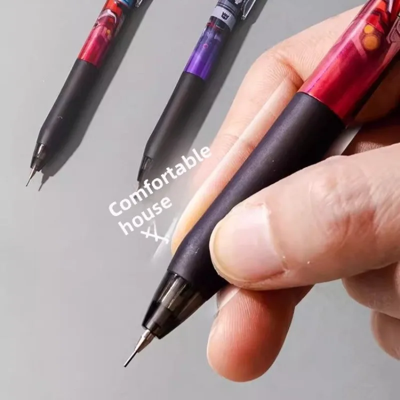 Hasbro Transformers 기계식 연필 세트 0.5mm 2B 블랙 리드 리필 스케치 아트 드로잉 그림 학교 자동 연필