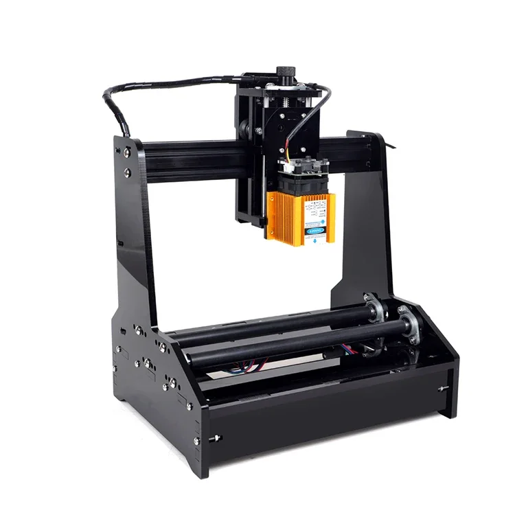 DIY Rotation Laser Engraving Machine Useful for Dog Tags Mugs Bottles Logo Printer Working on Cambered Material