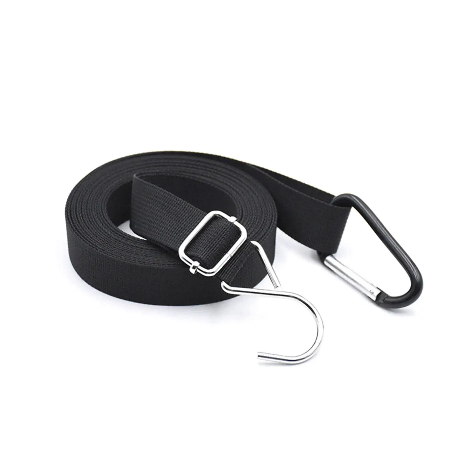 Windproof Car Cover Straps Adjustable Fixing Belt Black Polyester Webbing for Waterproof Outdoor Car Covers
