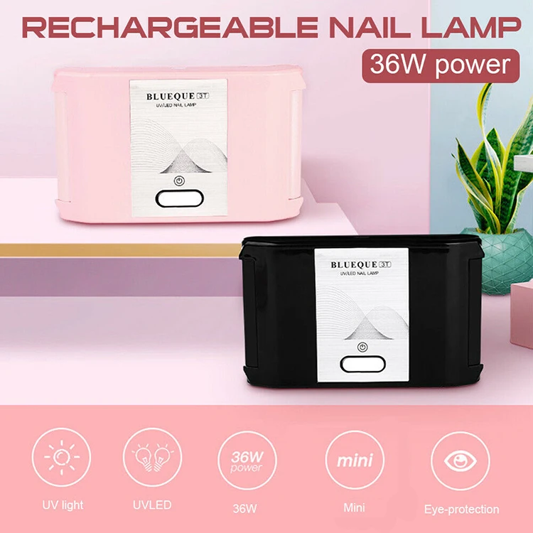 Sèche-Ongles LED UV Pliable, Lampe Portable à Usage Domestique, vaccage Rapide, Verhéritage Gel, Outil de Salon de Lumière d'Art, 36W