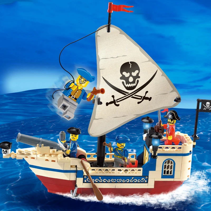 

Ship Blocks Disassembly Toys Pirate Boat Children Kids Boy Girl Assemble Block Jigsaw Puzzle Thinking Ability Development