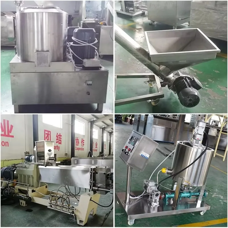 Custom Puffed Snack Food Production Line,Processing Mixer Fryer Automatic Chocolate Jam Peanut Butter Core Filled Rice Cracker