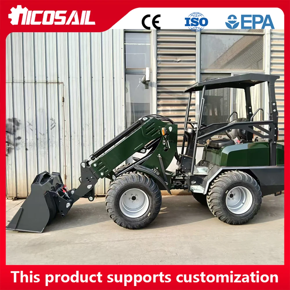 

Hot selling compact telescopic loader KZL918 low-speed/high-speed motor optional CE EU spot sale