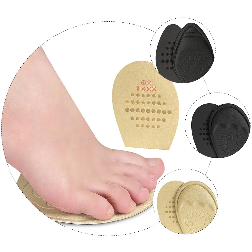 

Anti-Slip Shoe Insoles Sticky Foot Cushions Metatarsal Pads Breathable Half Inserts For Heels Boots Flats Foot Care Tool