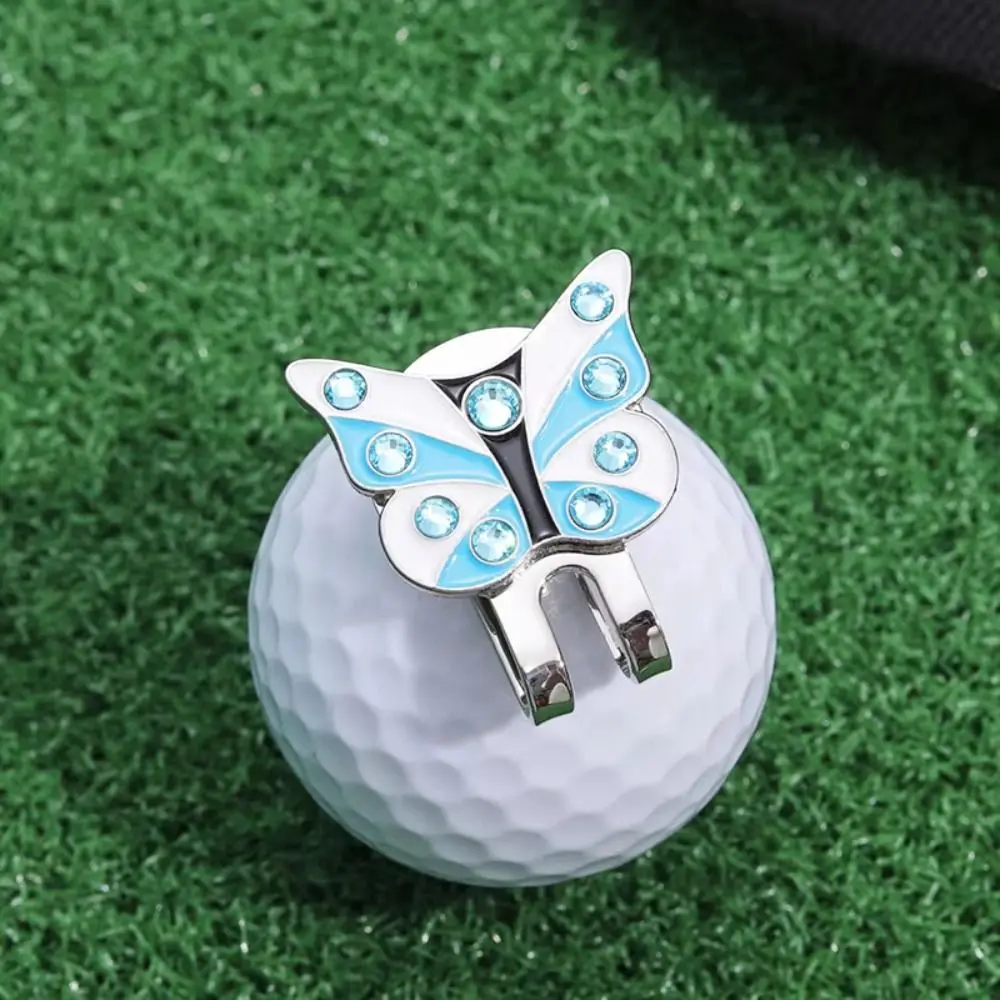 

Butterfly Shape Golf Ball Marker Magnetic Brim Clip Golf Cap Clip Alloy Metal Ball Position Golf Hat Marker Baseball Hat