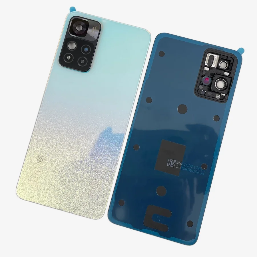 Back Glass Cover For Xiaomi Redmi Note 11 Pro Plus Battery Door 21091116UG Replacement With Camera Frame + With Lens +LOGO