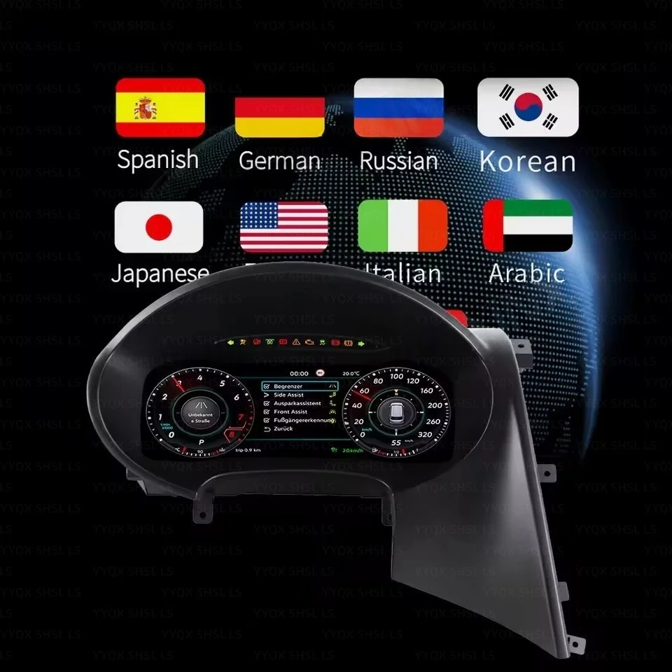 Car Instrument Cluster For Volkswagen SEAT Leon 2009-2012 LCD Dashboard Gauge Assembly with Full Functionality Replacement Parts