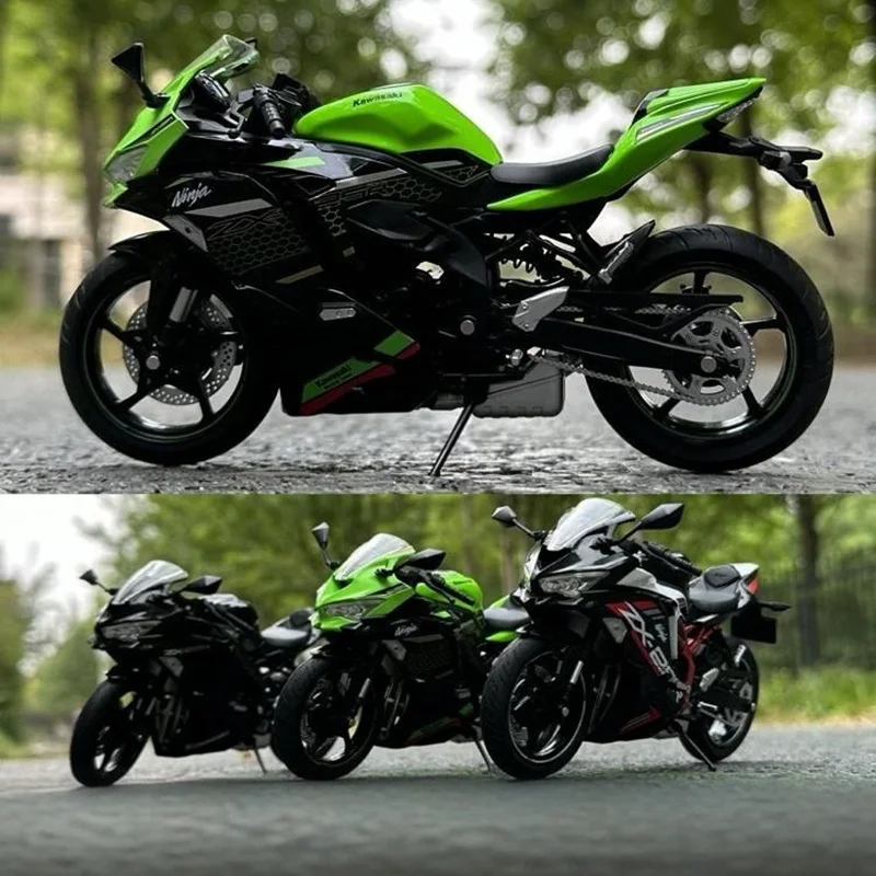 

1:12 kawasaki Ninja ZX-25R, модель гоночного мотоцикла из сплава, литье под давлением, металлическая уличная спортивная модель мотоцикла, имитация детских игрушек, подарок