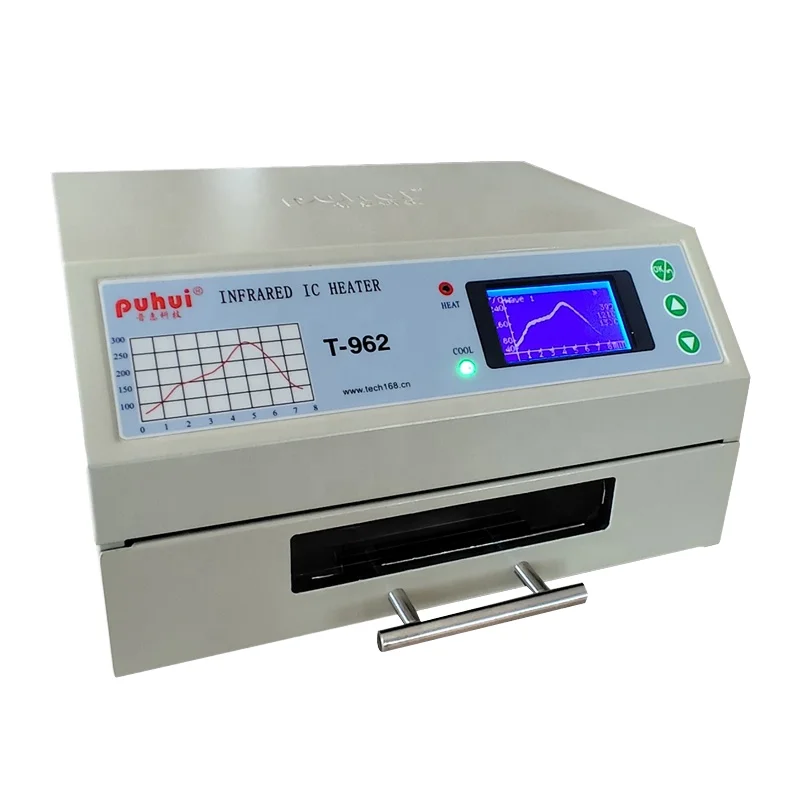 Circuit Board Clamp Automatic Soldering T962A Reflow Oven Infrared IC Heater Soldering Machine Process 300*320mm 1500W