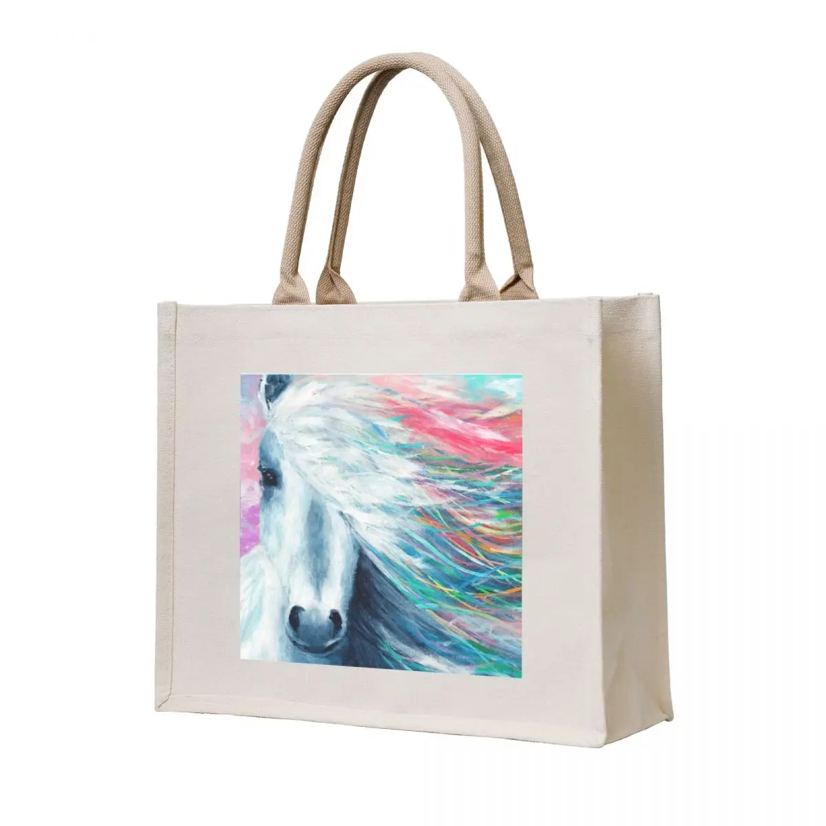 Rainbow Horse Tote Bag shopper bag woman personalized tote bag tote university