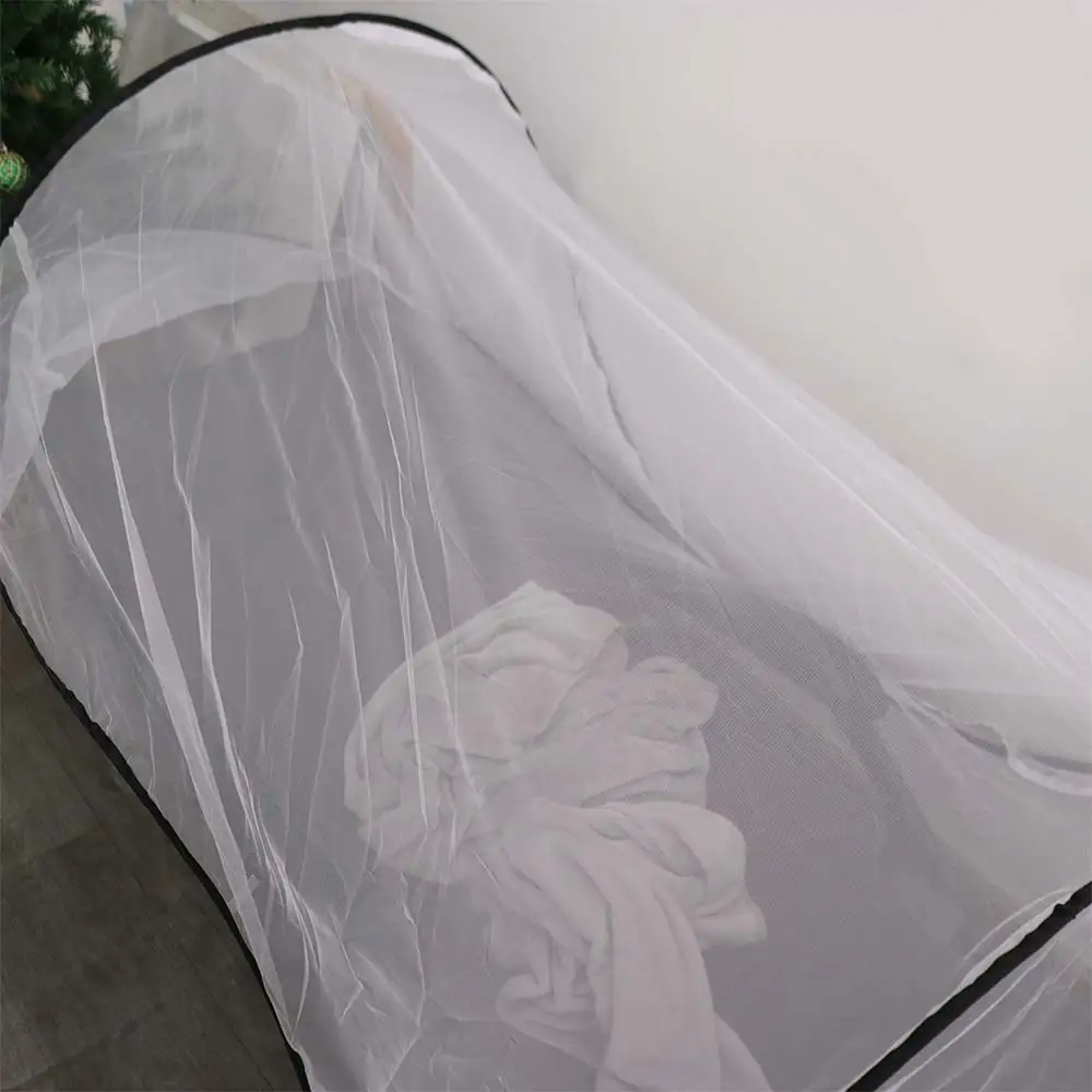 Full Cover Travel Folding Mosquito Net Anti Mosquito Insect Protection Single Bed Sleeping Mosquito Net Adjustable Breathable