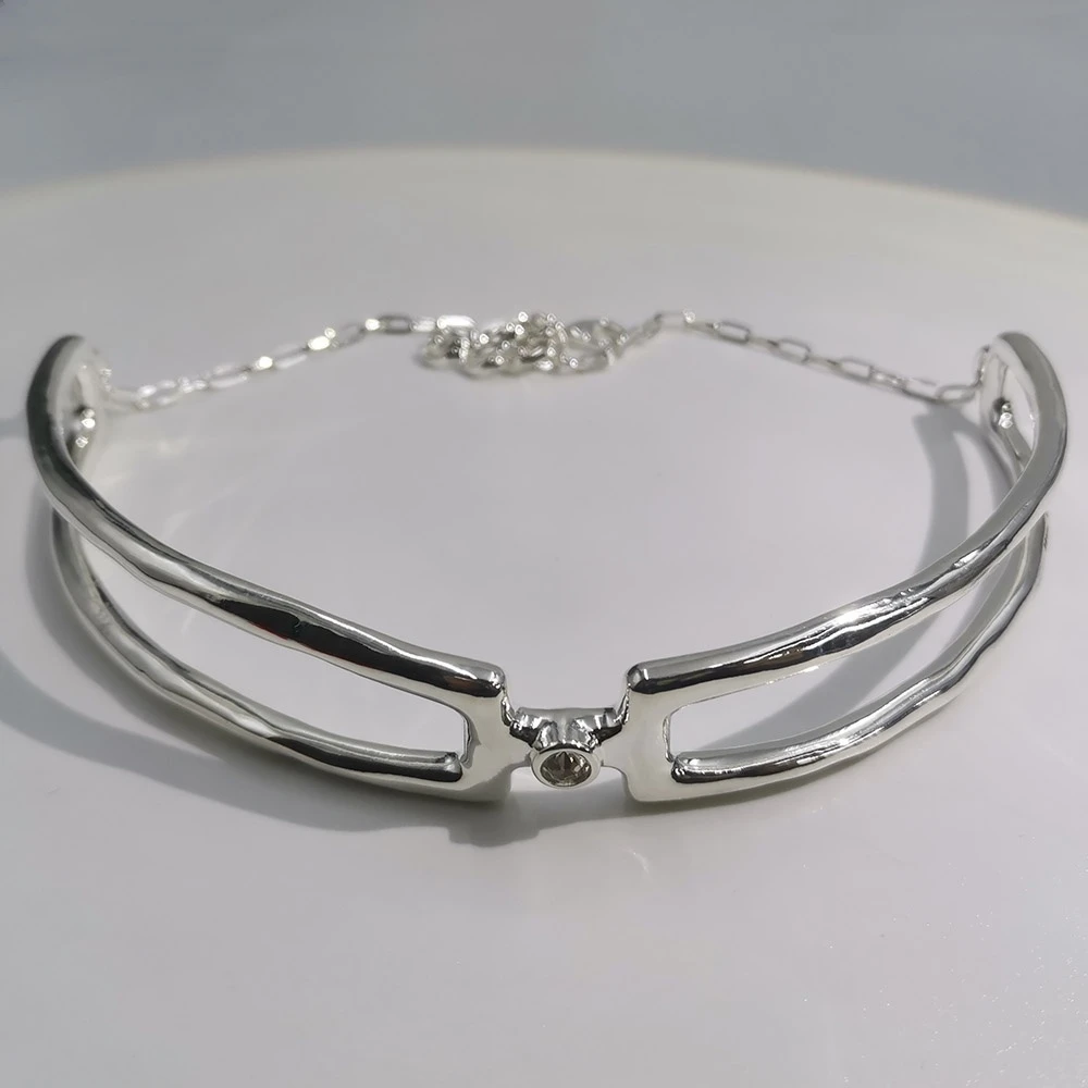 

2025 Европейский бестселлер, блестящий высококачественный круглый белый циркониевый воротник, женские аксессуары, подарок, подарки для банкета