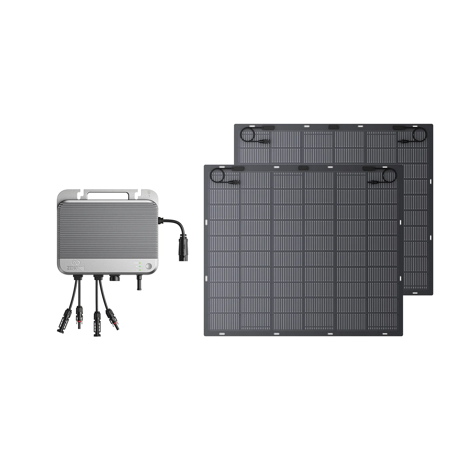 Zendure Solar Flow 800 Micro-omvormer voor balkon-energiecentrale, 1200W zonne-ingang, 800W AC in-/uitgang, weinig lichtproductie bij weinig licht, TOU-app.