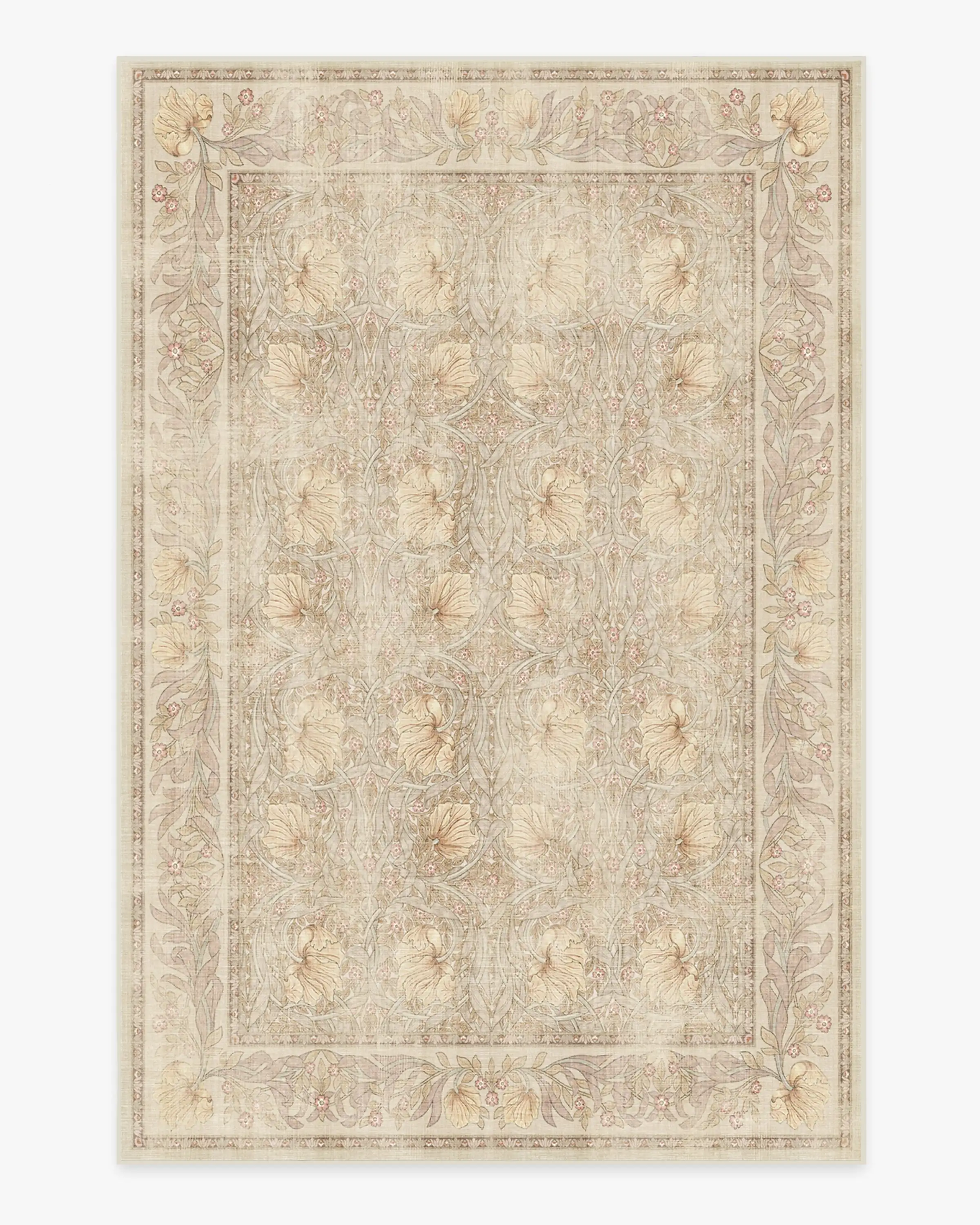 William Morris Vintage Floral Design Rug Living Room Pastoral Style Decorative Rug Art Bedroom Rug Aesthetic Floral Home Rug