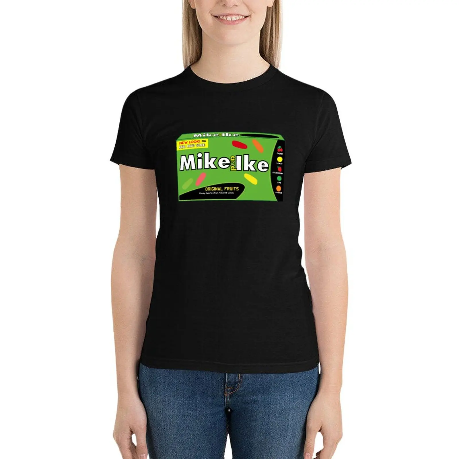 Mike and Ike T-Shirt kawaii clothes plus size tops anime clothes cute clothes oversized workout shirts for Women