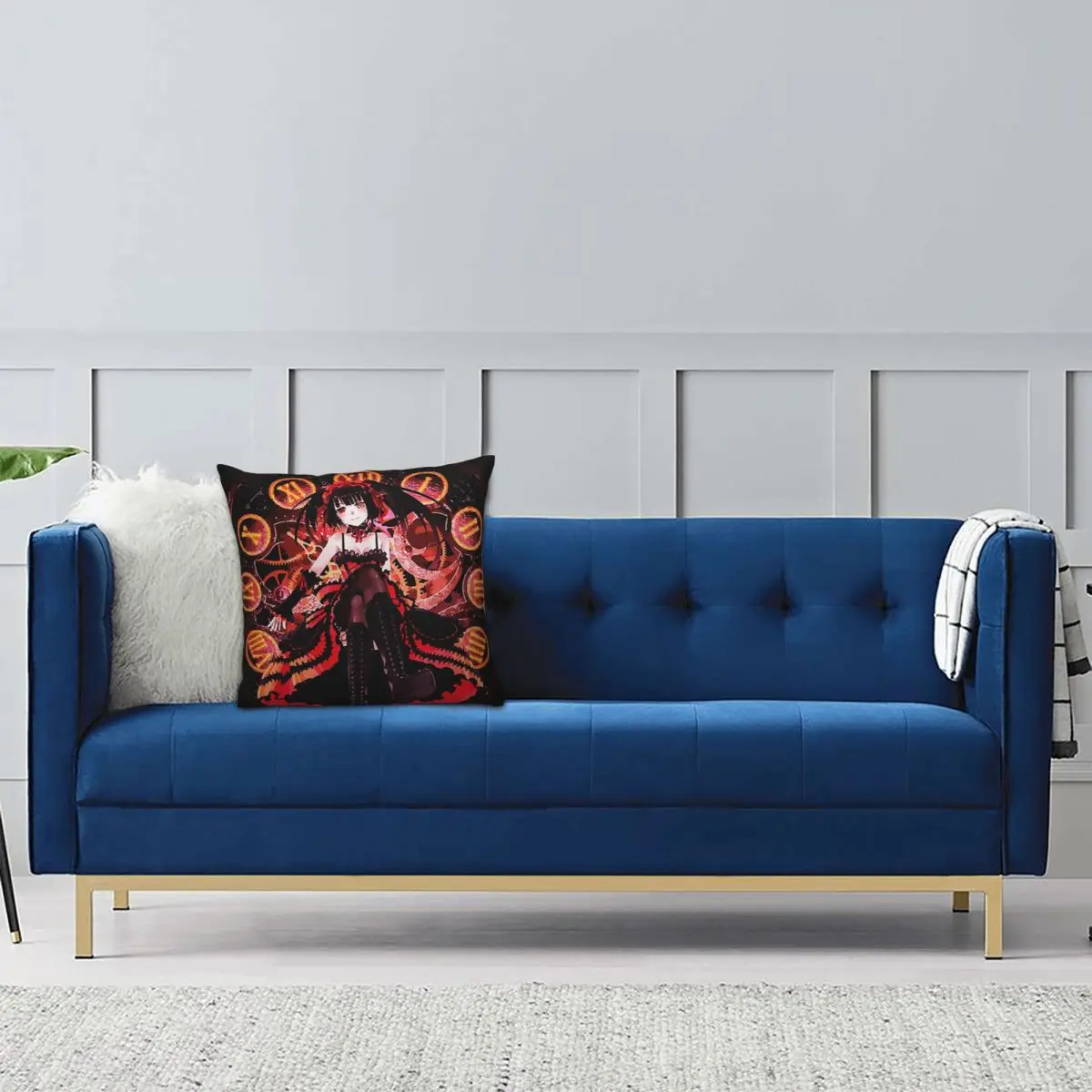 Tokisaki Kurumi Date A Live Anime Square Pillowcase Pillow Cover Cushion Decor Comfort Throw Pillow for Home Bedroom
