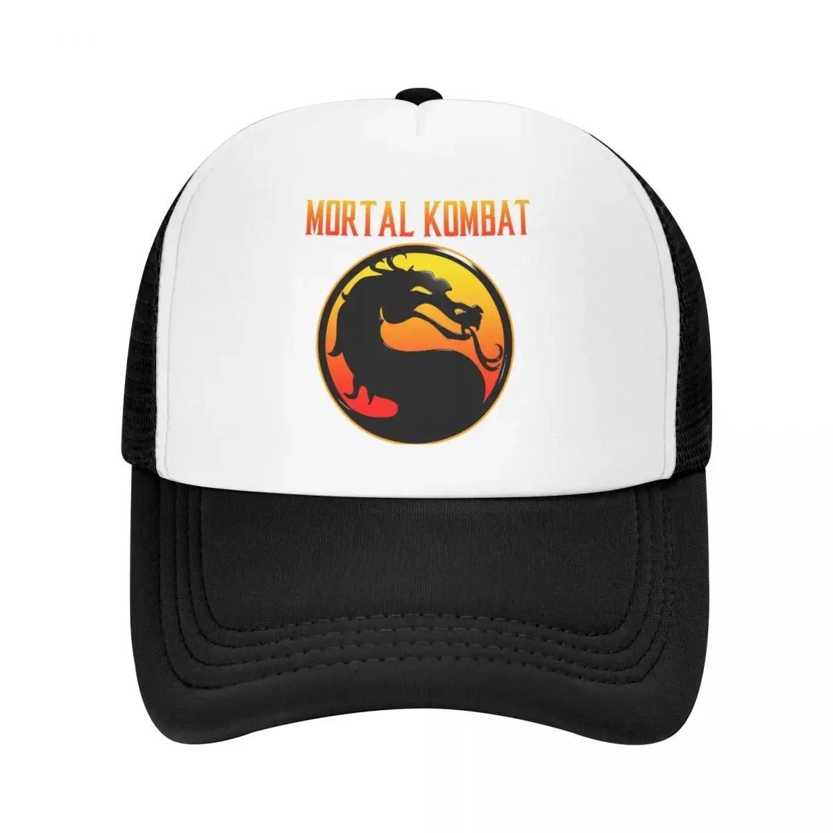 Classic Mortal Kombat Logo Baseball Cap for Women Men Adjustable Mk11 Fighting Game Trucker Hat Sports Snapback Hats Summer Caps