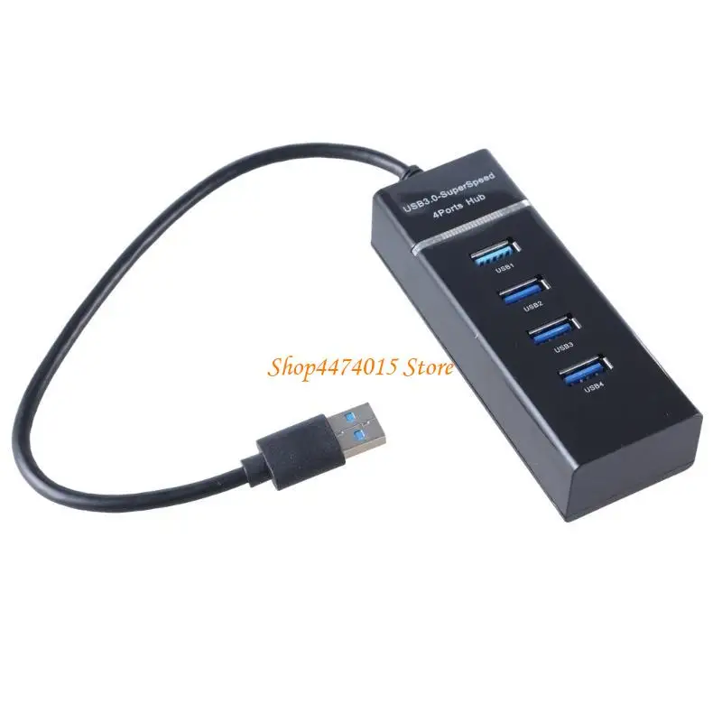 K1AA High Speed 4Port USB Hub Multi Splitter Expansion Desktop PC Laptop Adapter