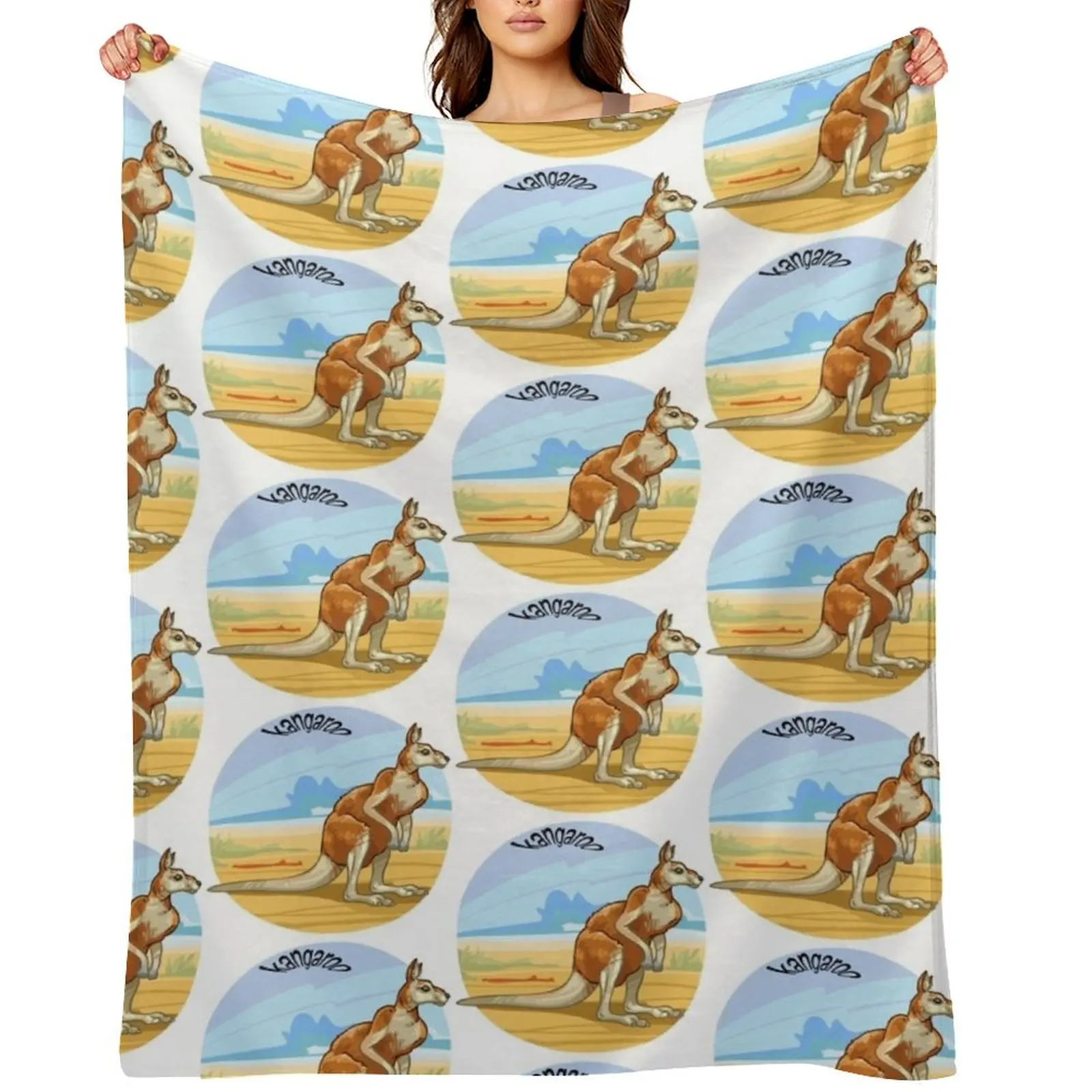 

Kangaroo Throw Blanket Blankets For Sofas Nap sofa bed Summer Blankets