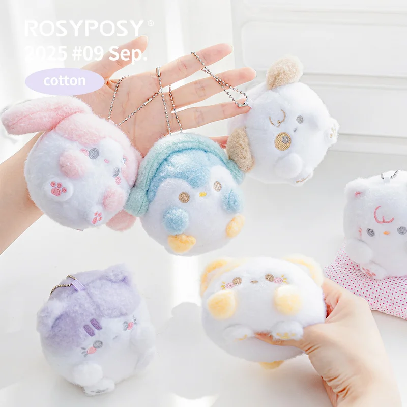 Squeeze Me Squishy Soft Ball Rosyposy Alívio do Estresse Pingente de Pelúcia Kawaii Ins Coreano Brinquedo Bonito Presente de Alívio de Ansiedade