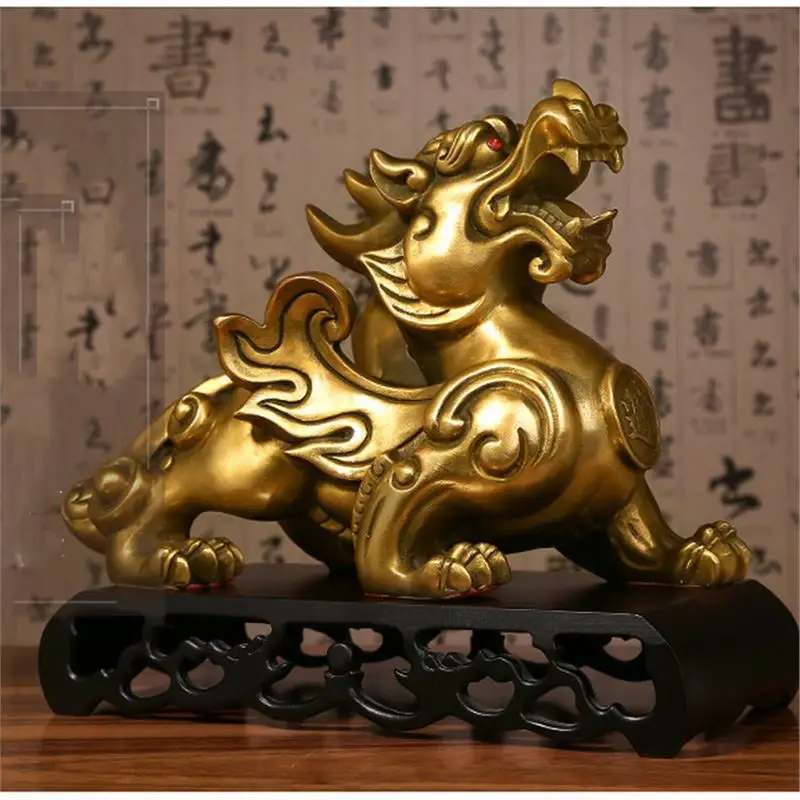

Bronze Pixiu Ornament Pixiu Opening Gift Pair of Male and Female Home Decor Copper Pixiu Ornaments