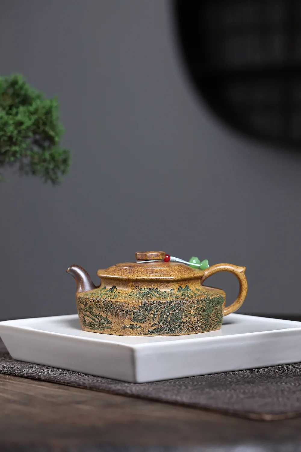 250ml Handmade Yixing Zisha Teapot, Raw Ore Dragon Bone Gold Sand High Temperature Wood-fired Guanshan Pot With Full Huating