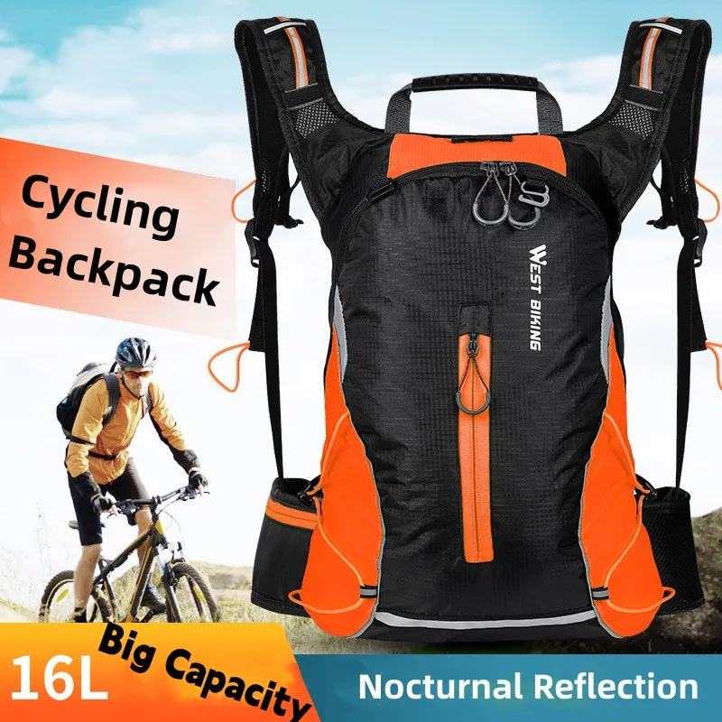 

16L Big Capacity Bicycle Backpack Bike Bags Portable Waterproof Road Cycling Bag Outdoor Sport Climbing Pouch Hydration Cycling