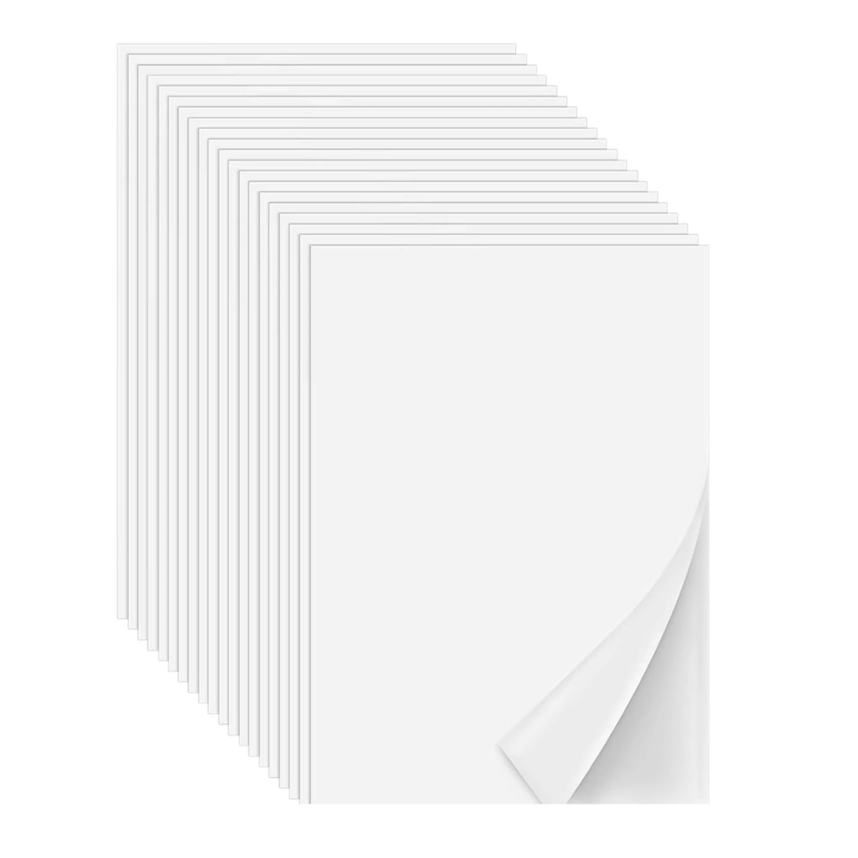AB06 Iron On Adhesive Sheets 40PCS,Double-Sided Heat Melt Fabric Sheet, A4 Size Fusible Adhesive Sheets, Fusible Interfacing
