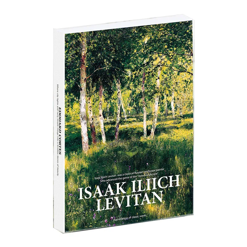 

30 Sheets/Lot Isaak Iliich Levitan Artwork Postcard Painting Photography Greeting Card DIY Message Stationery Envelope Decor