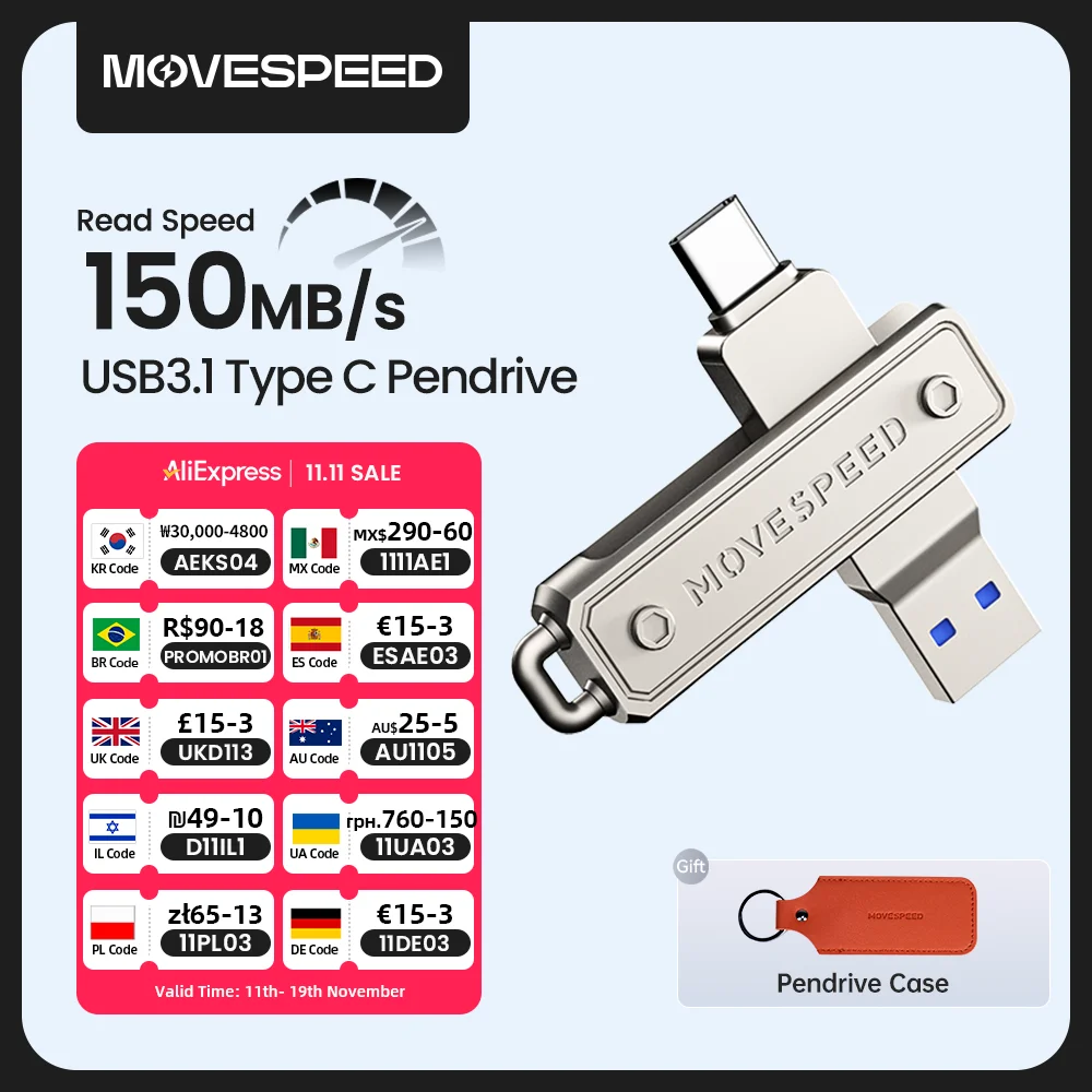 yZ[zMOVESPEED 150MB/USB ^Cv C tbVhCu 64 MKoCg 128 MKoCg 256 MKoCg 512 MKoCg OTG USB 3.1 yhCu Macbook iPhone 15/16 bvgbv PC p