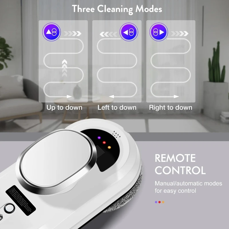 Intelligent Window Cleaning Robot Large Suction Path Planning Electric Remote Control Automatic Window Cleaning Machine