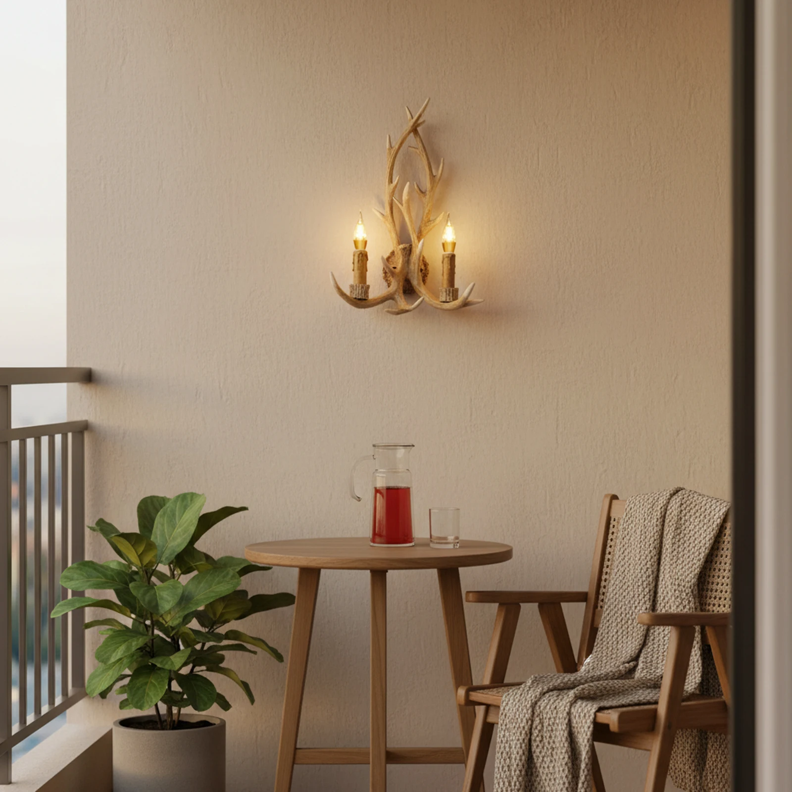 

Настенный светильник 110В 40Вт в форме оленьих рогов, ретро-светильник, светодиодный настенный светильник с лампами E14, для дома/кафе/отеля