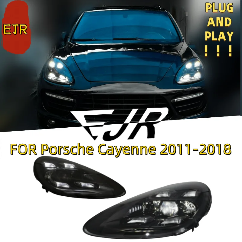 

For Porsche Cayenne 2011-2018 Car Headlights 958.1 958.2 high Quality LED upgrade to 9Y0 Plug and Play car front lamp